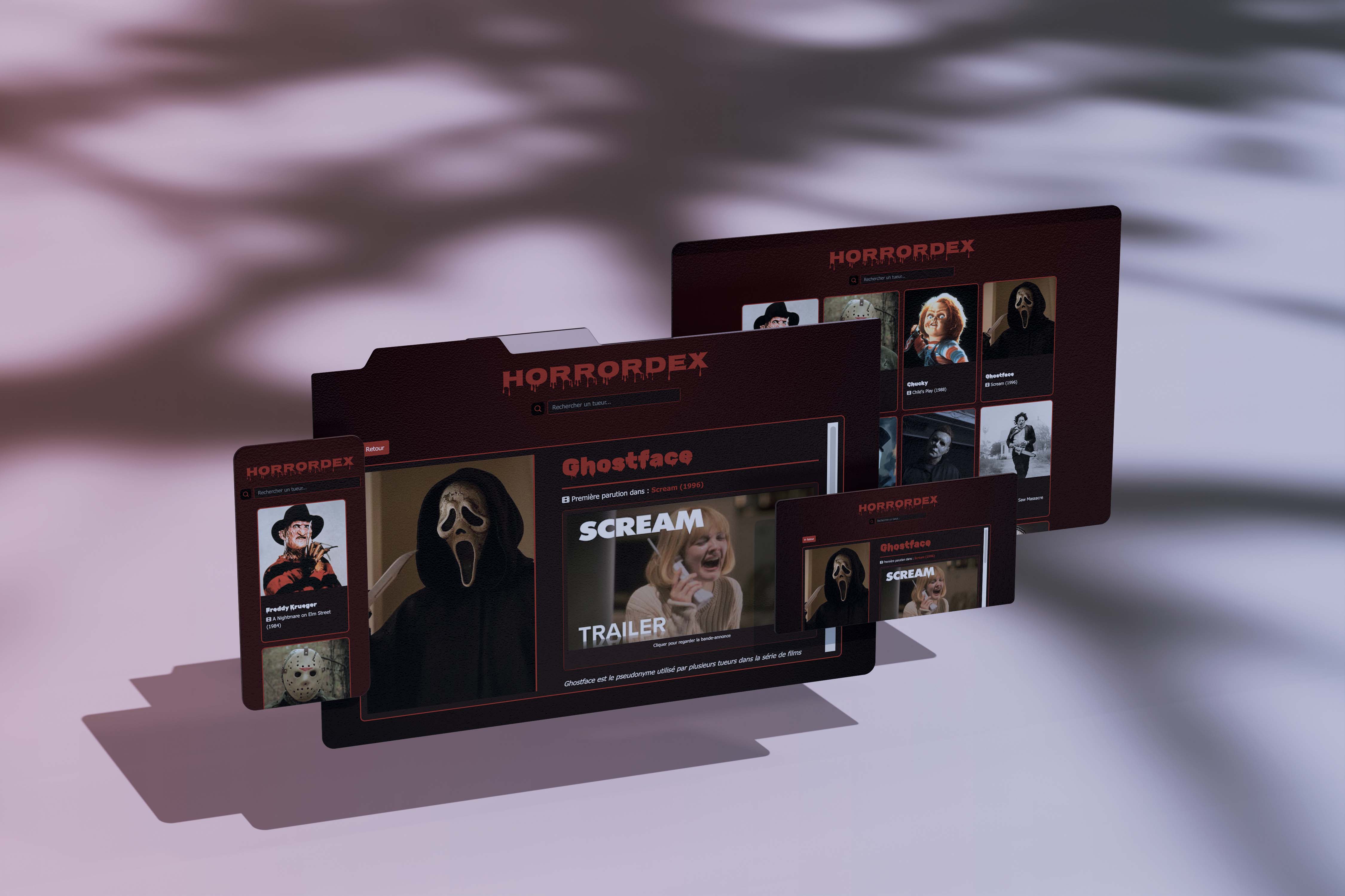 Aperçu du projet HorrorDex